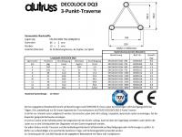 ALUTRUSS DECOLOCK DQ3-1000 3-Punkt-Traverse 