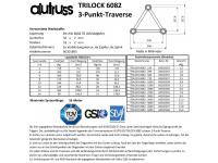 ALUTRUSS TRILOCK 6082-2000 3-Punkt Traverse 200cm